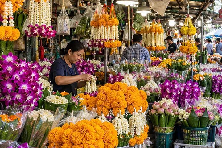 Pak Khlong Talat (Flower Market) · Bangkok Old Town