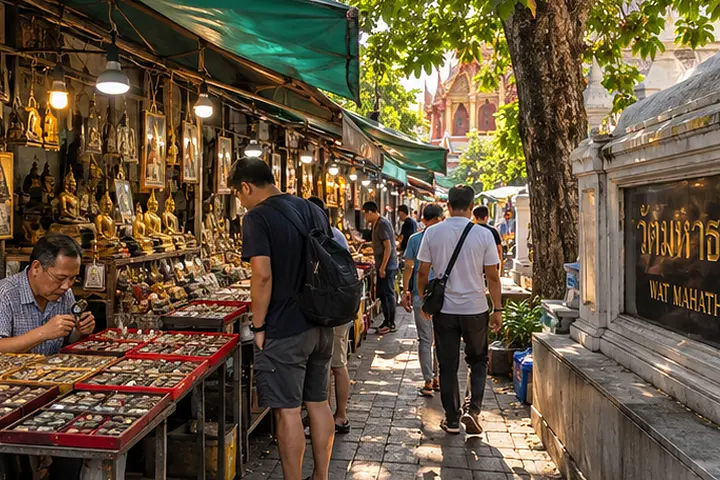 Wat Mahathat & Amulet Market · detail view