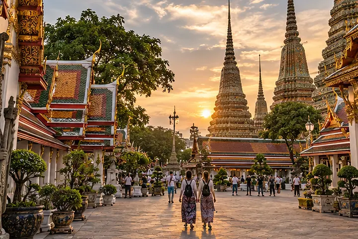 Wat Pho · Abendansicht