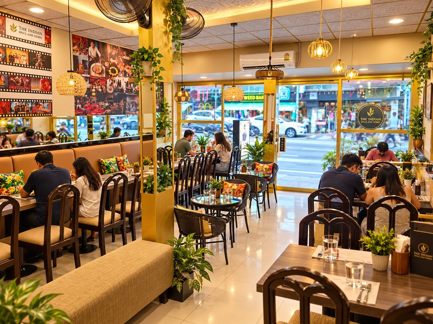 The Indian Spice and Herbs near Khaosan Palace Hotel Bangkok · restaurant view 2