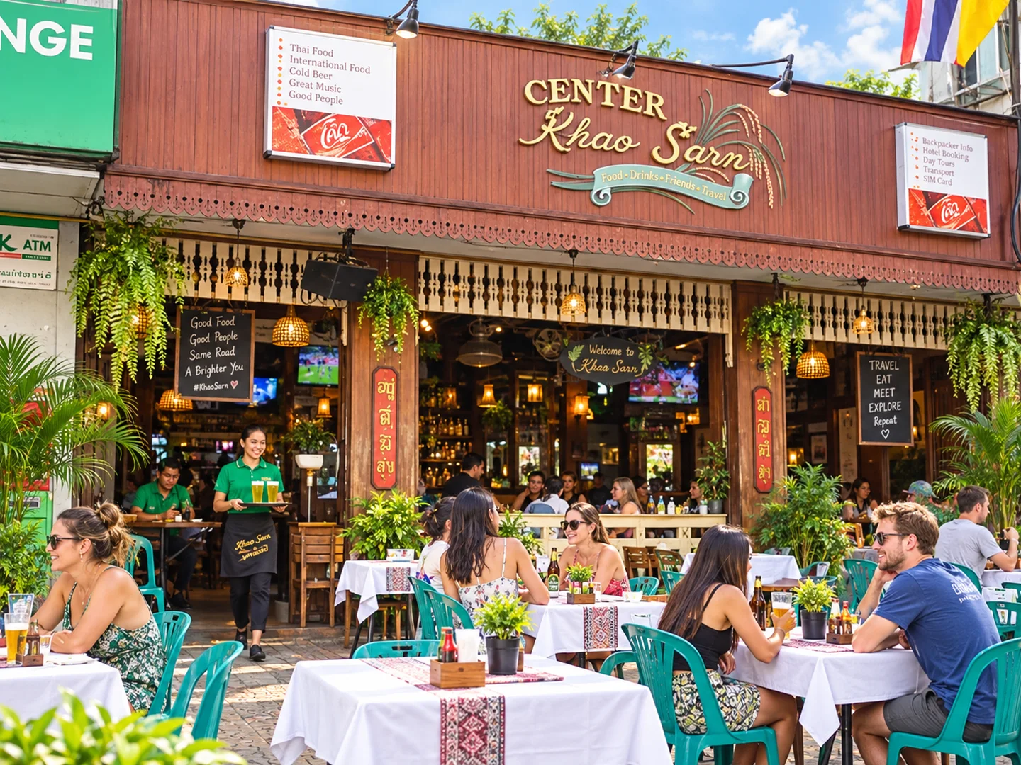Khaosan Center near Khaosan Palace Hotel Bangkok · restaurant view 2