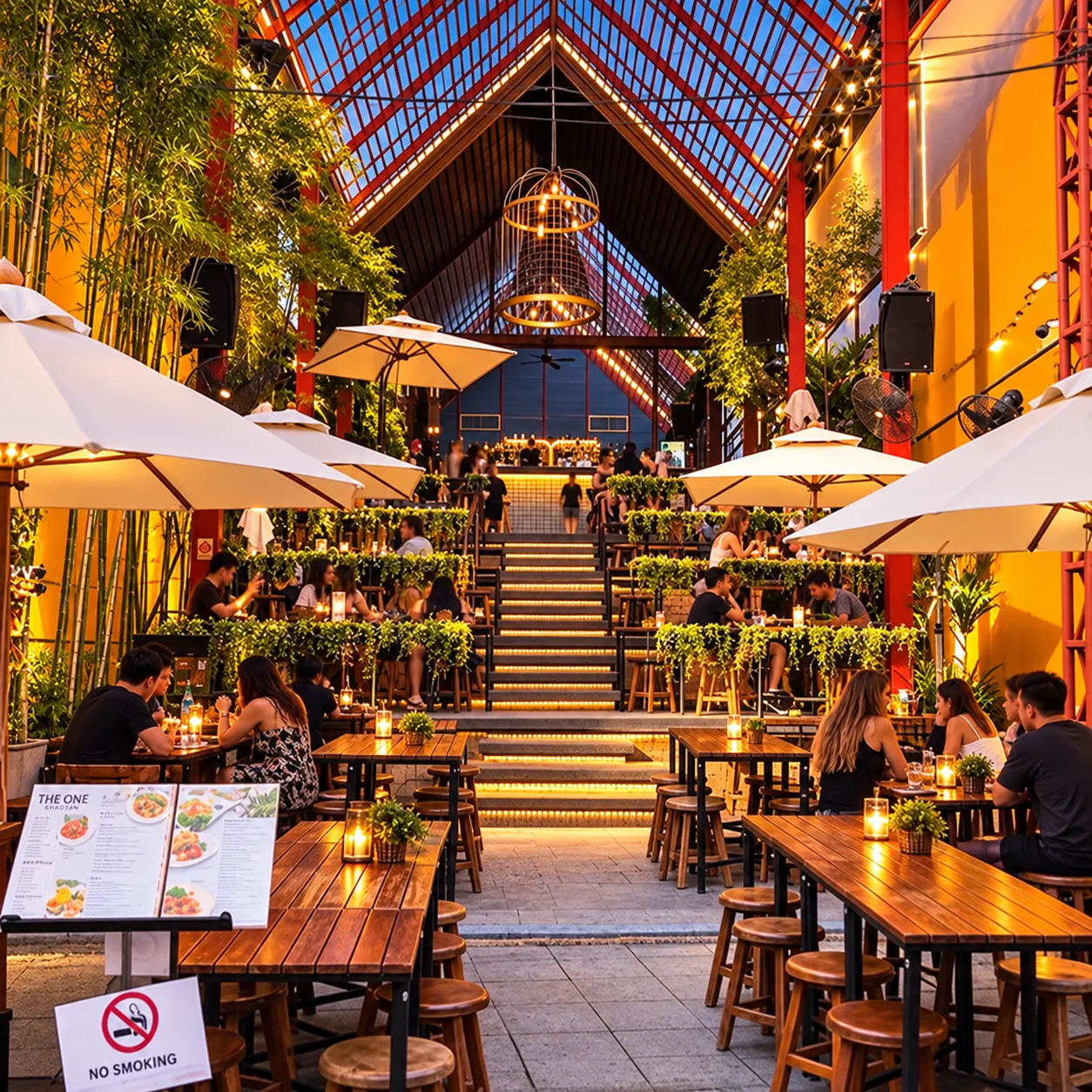 The ONE Khaosan near Khaosan Palace Hotel Bangkok · restaurant view 2