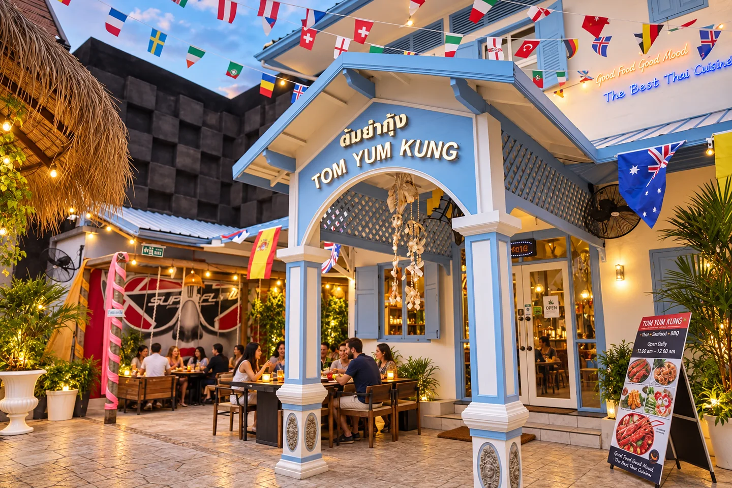 Tom Yum Kung Restaurant near Khaosan Palace Hotel Bangkok · restaurant view 1